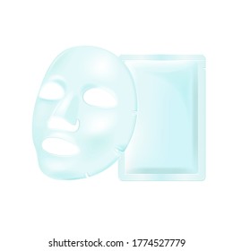 Face Mask Skin Care Cosmetic Product 3d Vector