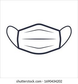 Face mask. Surgical mask. Procedure mask. For doctors, nurses and people. Health care and personal hygiene product. Stay away from harmful germs like coronavirus. Covid-19 outbreak. Vector design.