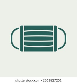 Máscara de la cara de moda útil diseño de Ilustración vectorial hermoso colorido background.eps