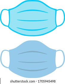 Face Mask vector black silhouette  isolated