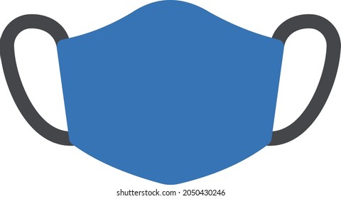 face mask vector glyph colour icon