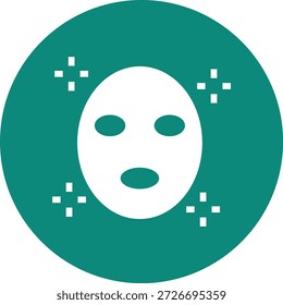 Gesichtsmaske Vektorsymbol-Entwurfsgrafik