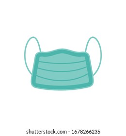 face mask vector illustration, isolated on white background