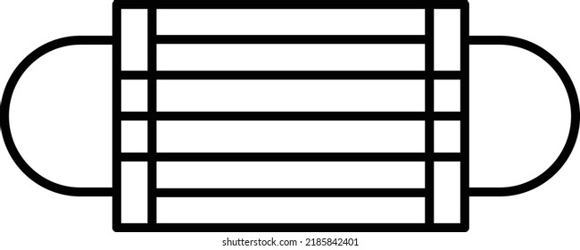 face mask Vector illustration on a transparent background.Premium quality symmbols.Stroke vector icon for concept and graphic design.