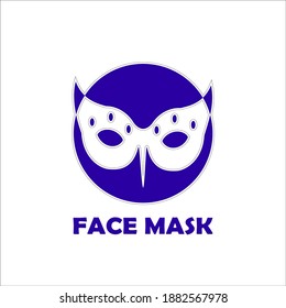 Face mask vector Mascot Character