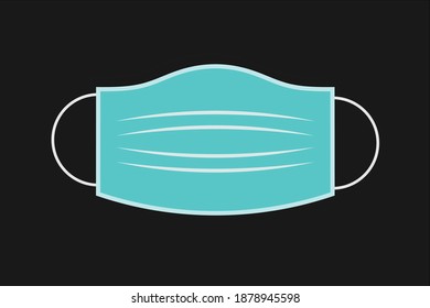 face mask vector, realistic medical face mask.