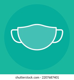  Face Mask. Virus Protection. Vector Illustration.