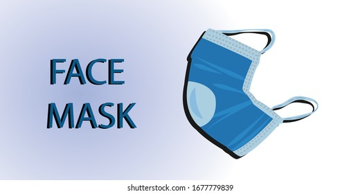 face mask in white background. corona virus, covid-19 novel coronavirus. face mask icon desing.