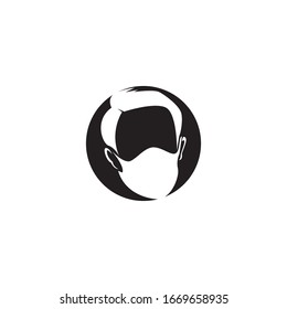 Face masks human image vector illustration 