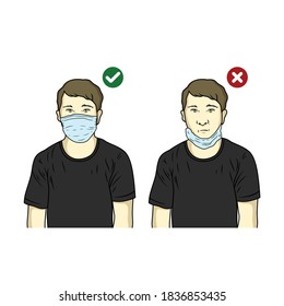 Gesichtsmasken Vorschläge Vektorgrafik