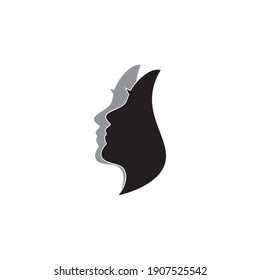 Face masks woman image vector illustration 