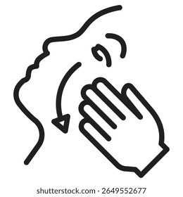 face massage icon vector illustration isolated sign