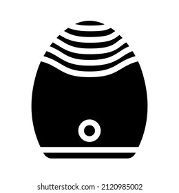 face massager device glyph icon vector. face massager device sign. isolated contour symbol black illustration