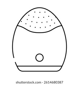 face massager device line icon vector. face massager device sign. isolated contour symbol black illustration