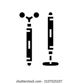 face massager glyph icon vector. face massager sign. isolated contour symbol black illustration