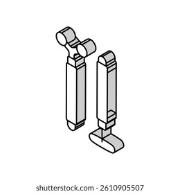 face massager isometric icon vector. face massager sign. isolated symbol illustration