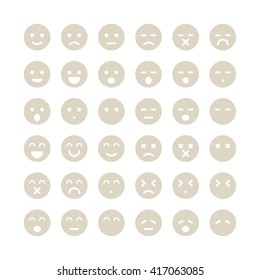 Face message icons.Vector illustrator.