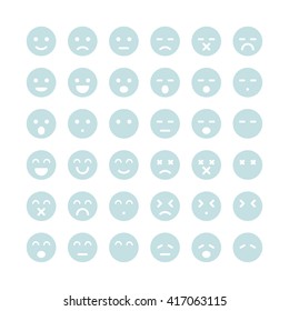 Face message icons.Vector illustrator.