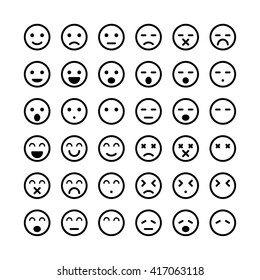 Face message icons.Vector illustrator.