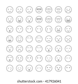 Face message icons.Vector illustrator.