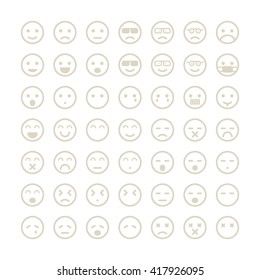 Face message icons.Vector illustrator.