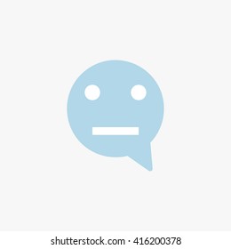 Face message icon.Vector illustrator.