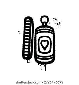 Face mist urban graffiti spray style logo