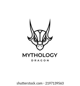 face myth dragon logo design