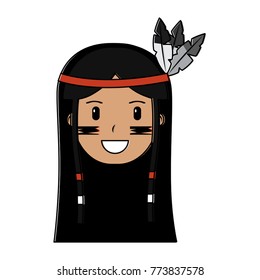 face native american aboriginal indian headwear ornament feathers