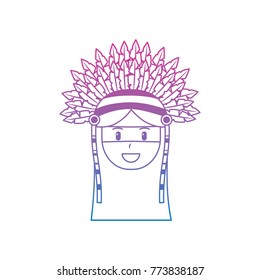 face native american aboriginal indian headwear ornament feathers