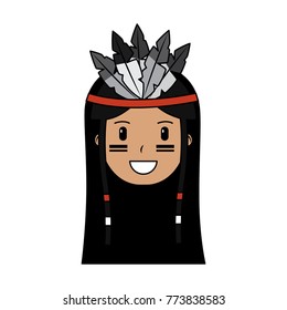face native american aboriginal indian headwear ornament feathers