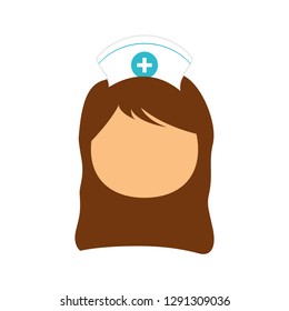 face nurse icon image design