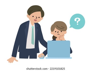liderazgo de comunicación de trabajo en equipo de preguntas de empleados de internet de oficina personal