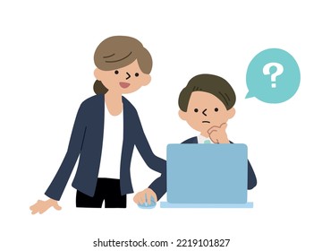 liderazgo de comunicación de trabajo en equipo de preguntas de empleados de internet de oficina personal