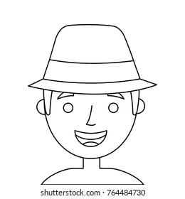 the face old man profile avatar grandfather