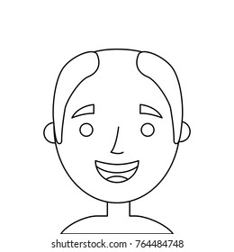 the face old man profile avatar grandfather