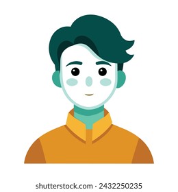 Face pack person vector illustration