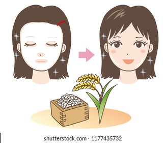 Face Pack - Rice - Japan Type