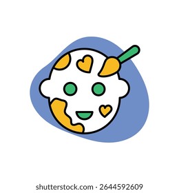 Face Painting Icon vector stock illustration