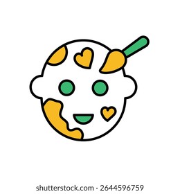 Face Painting Icon vector stock illustration