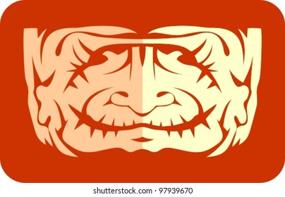 face paper cut