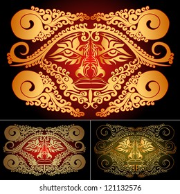 face from pattern of the monster