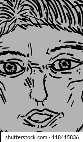 Face people background