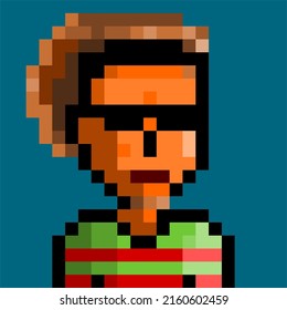 The face of the person used as a symbol icons vector.
