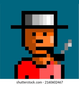 The face of the person used as a symbol icons vector.