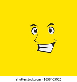 face picture vector concept template design illustration