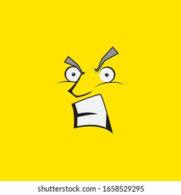 face picture vector concept template design illustration