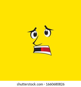 face picture vector concept template design illustration