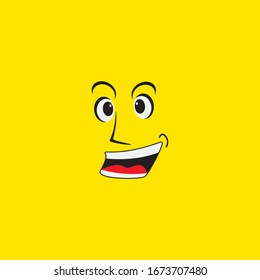 face pictures vector concept template design illustration