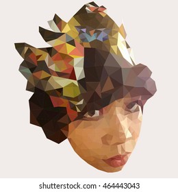 face portrait polygon